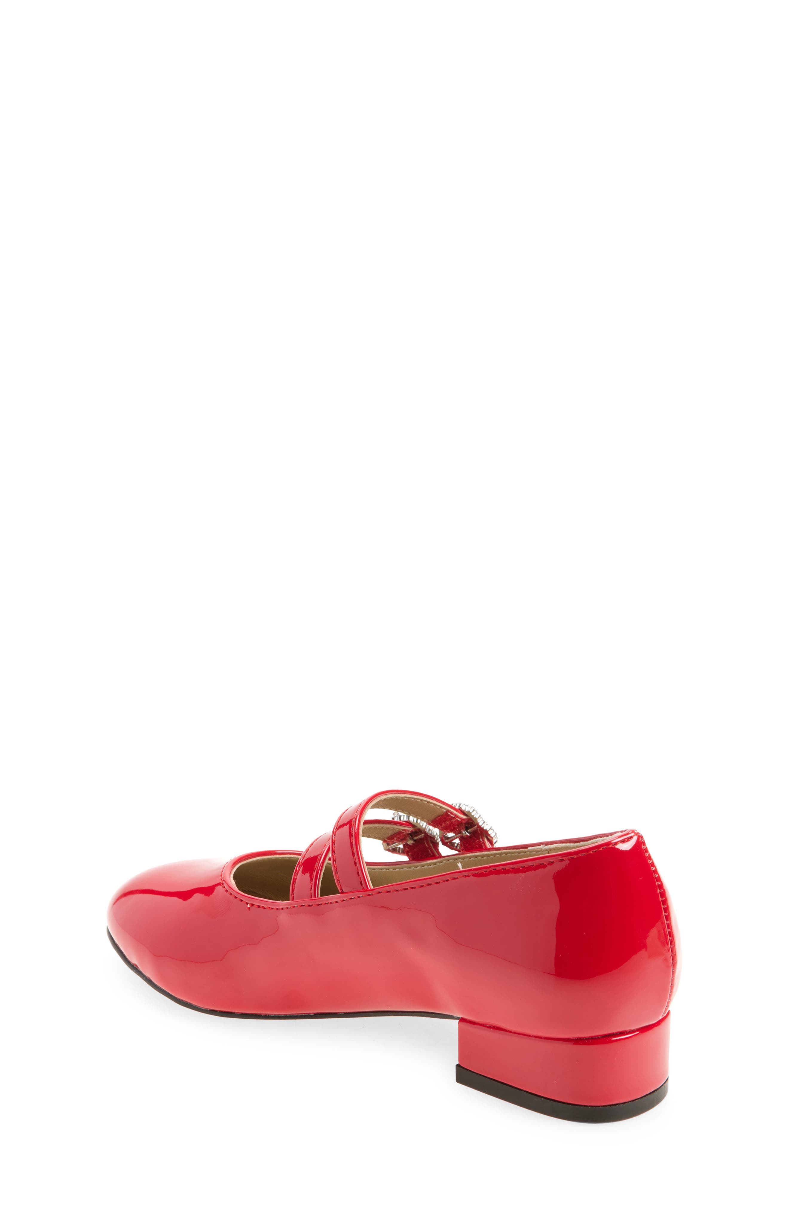 Kids' Rebecka Double Buckle Mary Jane Pump, Alternate, color, RED PATENT