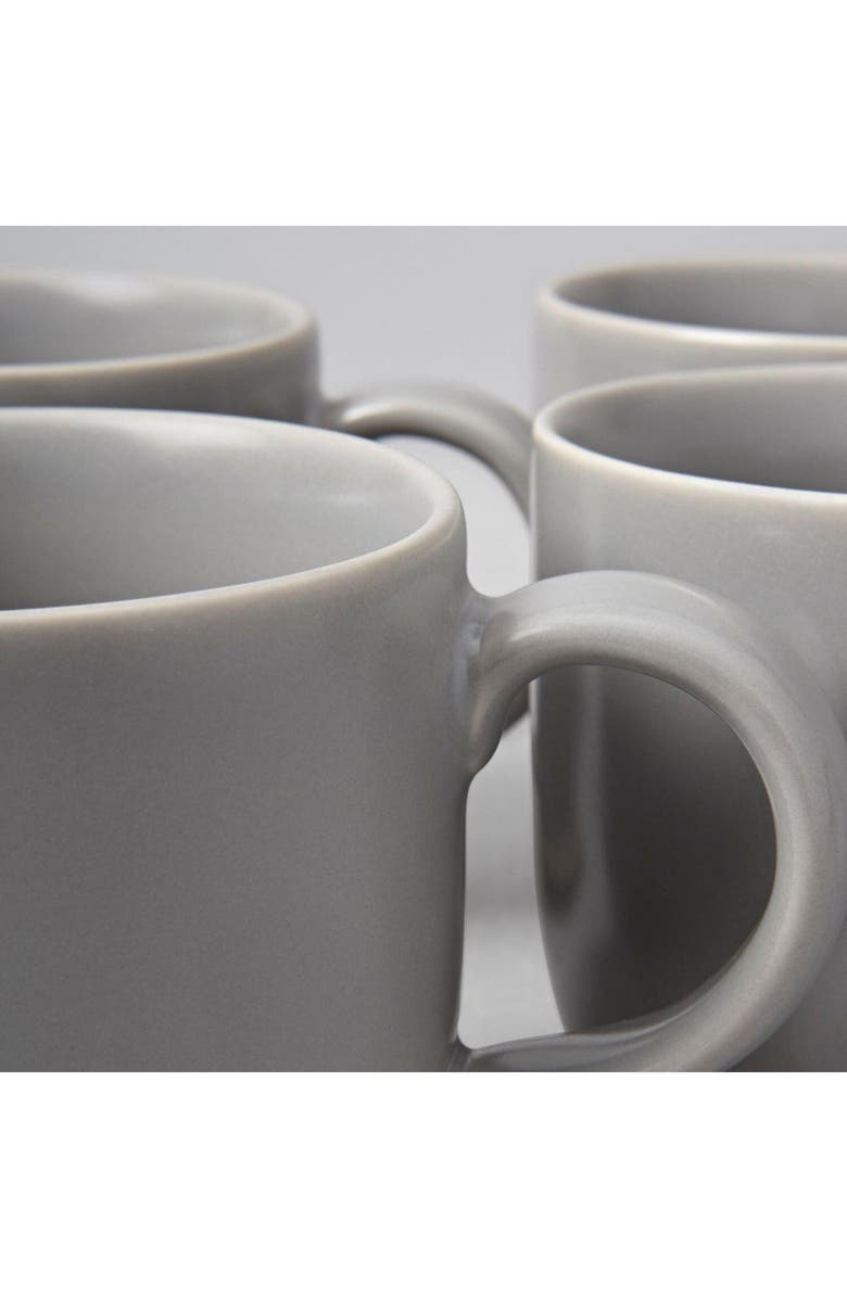 Fable The Mugs Set of 4 Mugs, Alternate, color, Dove Grey