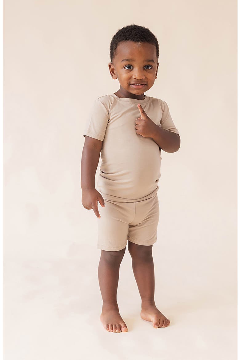 CloudBlend™ Two-Piece Short Pajamas, Alternate, color, DESERT LARK