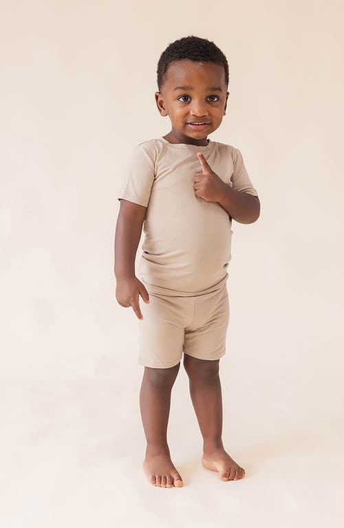 Wildbird Cloudblend™ Two-piece Short Pajamas In Brown