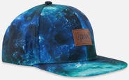 Deux par Deux Flat Brim Wave Print Cap
