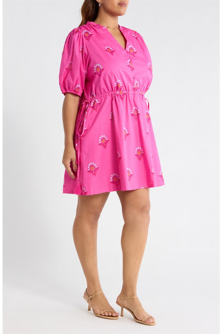 Scarlett Floral Hesper Minidress, Alternate, color, FUCHSIA-PINKS