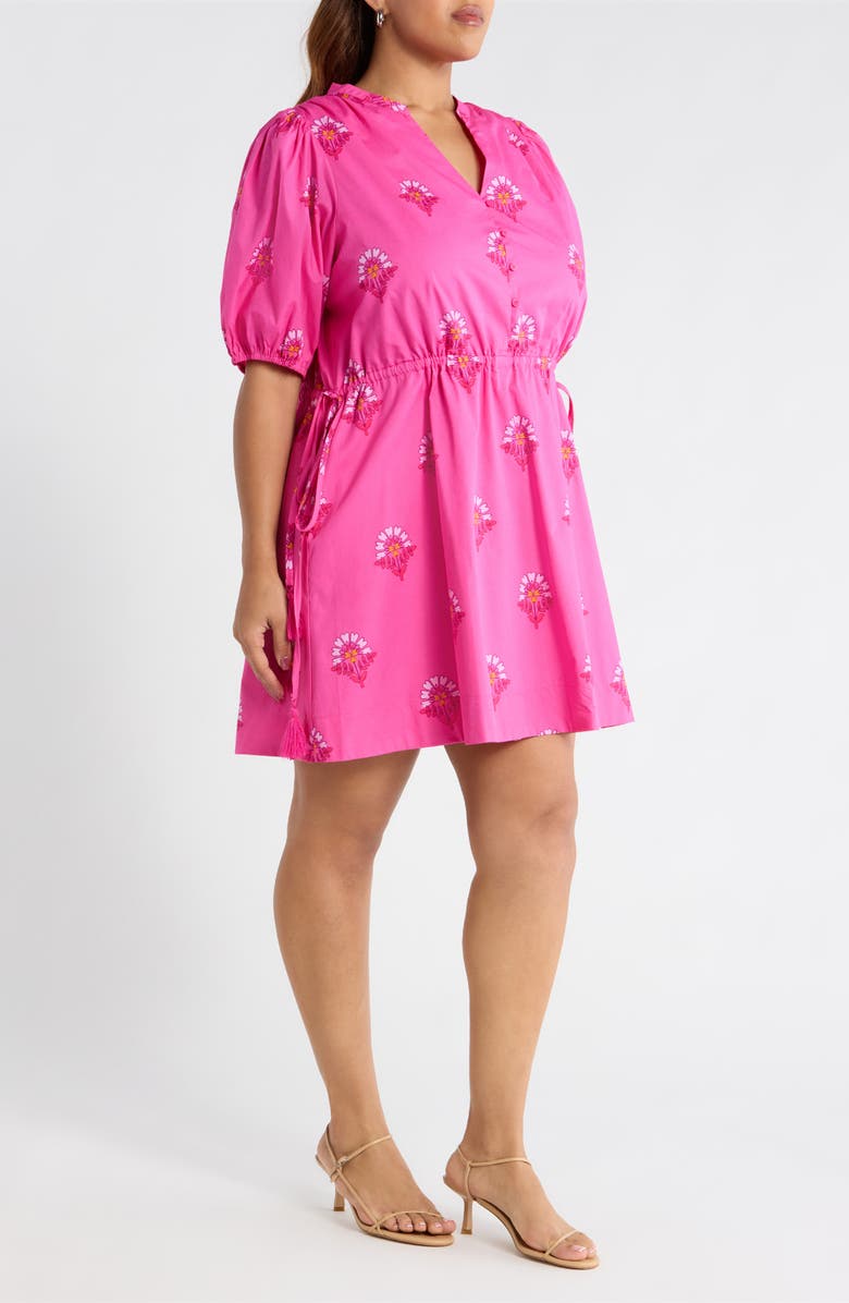 SUGARLIPS Scarlett Floral Hesper Minidress, Alternate, color, Fuchsia-Pinks