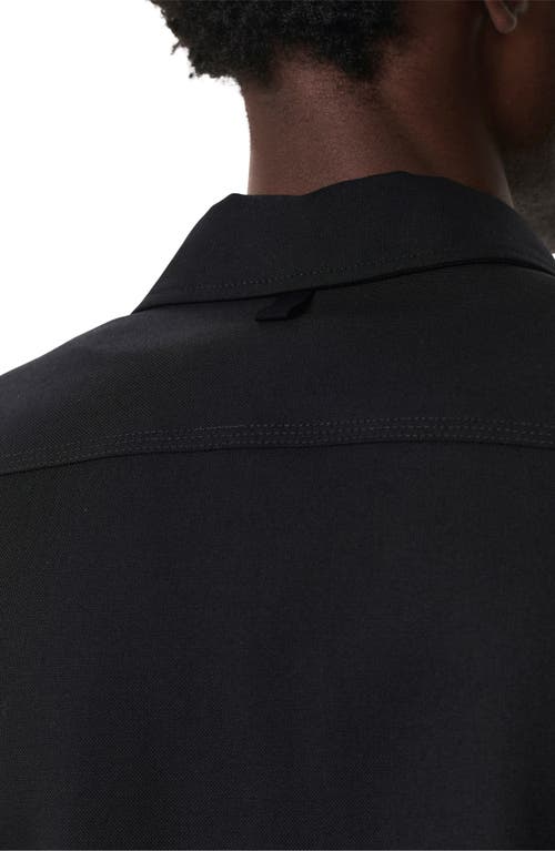 Rag & Bone Men's Ripstop Wool Overshirt In Black