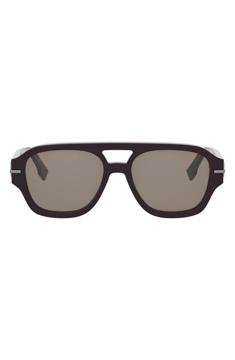 'Fendigraphy 55mm Geometric Sunglasses