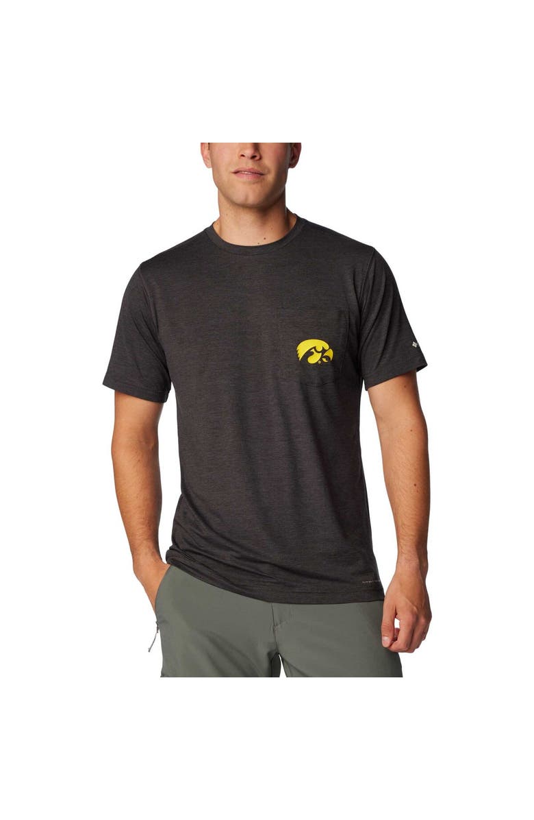 Columbia Men's Columbia Black Iowa Hawkeyes Tech Trail Omni-Wick T-Shirt, Alternate, color, Black