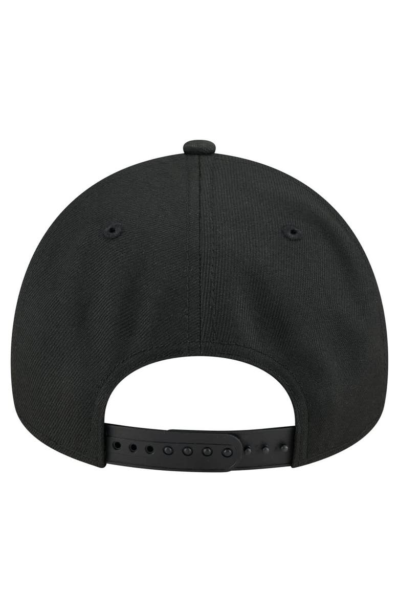 New Era Men's New Era Black WNBA Gear Core Logo A-Frame 9FORTY Adjustable Hat, Alternate, color,