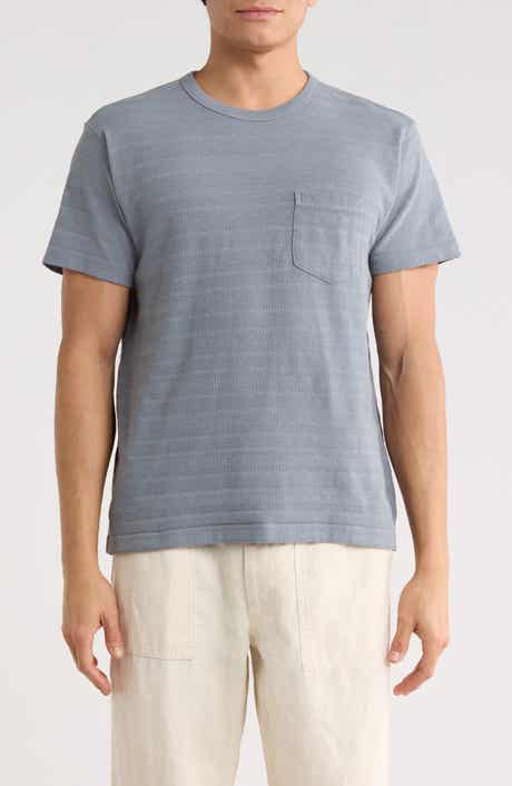 BUCK MASON Vintage Jacquard Classic Crew T-Shirt