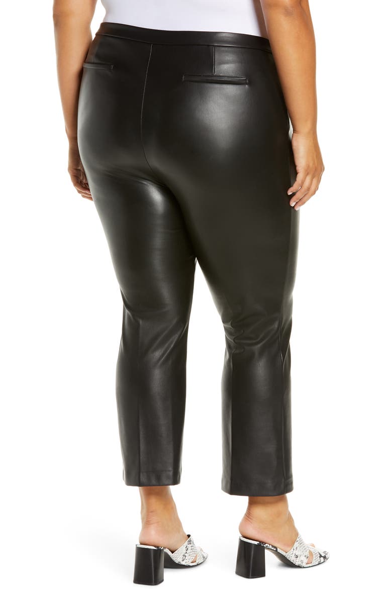 Halogen<sup>®</sup> Crop Straight Leg Faux Leather Pants, Alternate, color, 