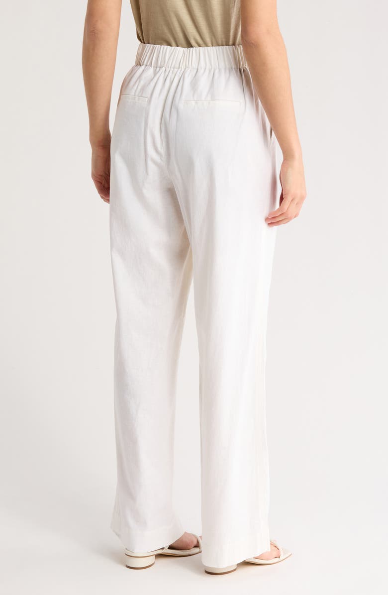 Vince Dark Water Pull-On Pants, Alternate, color, Optic White