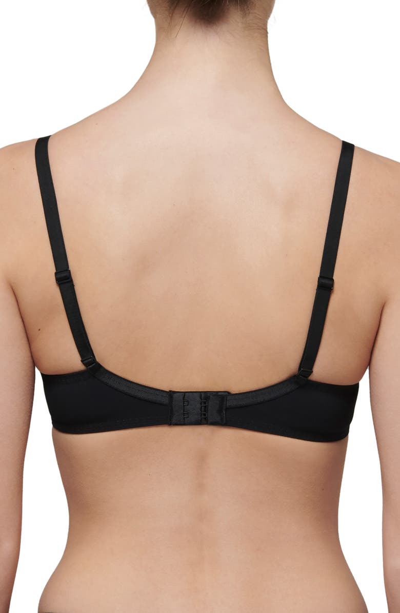 Simone Perele Delice Sheer Underwire Plunge Bra, Alternate, color, Gem Black