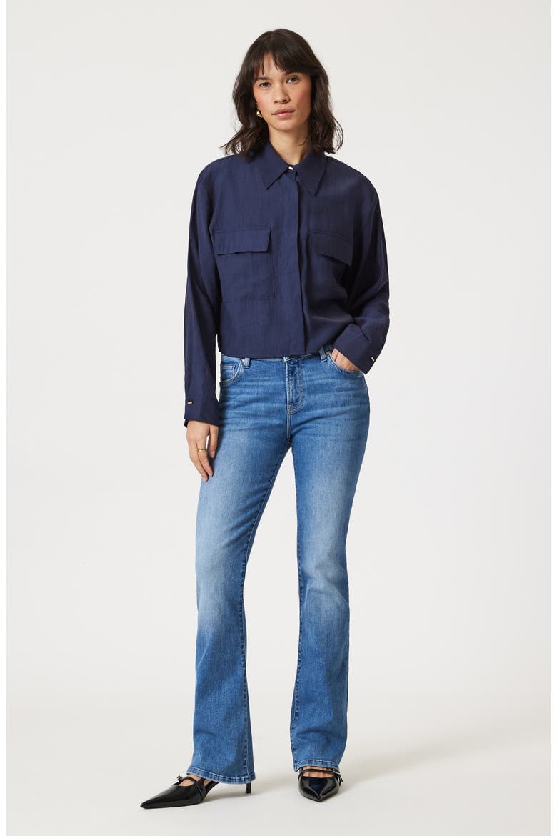 Vicky Mid Rise Bootcut Jeans, Alternate, color, MID BLUE FLEX BLUE