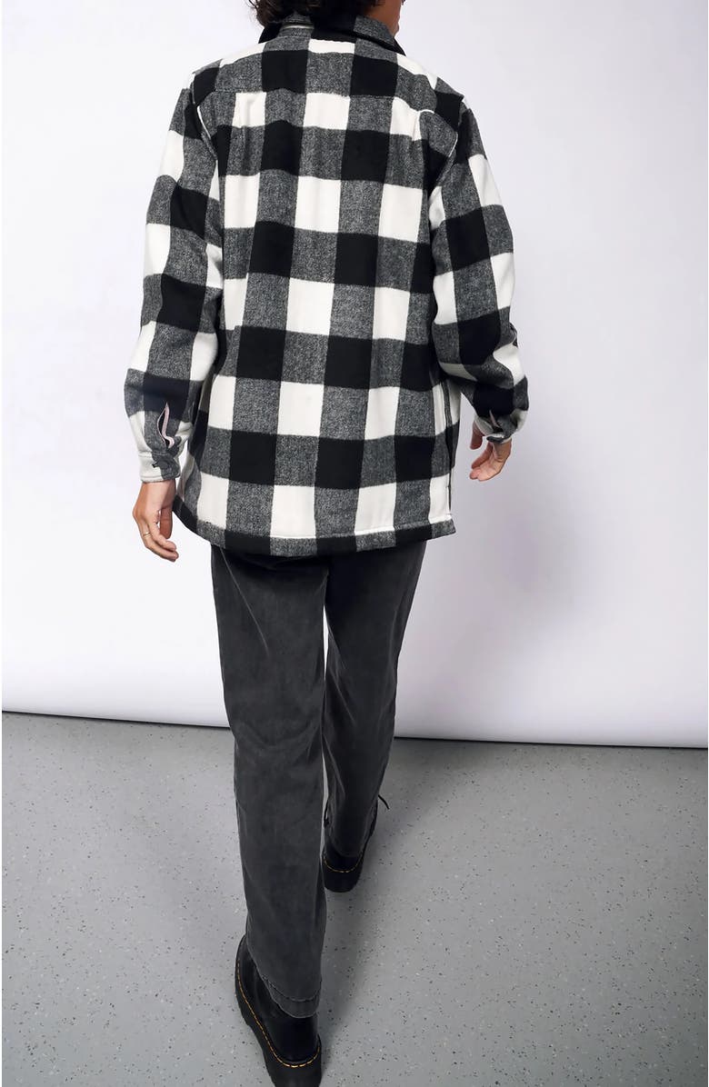 WILDFANG The Essential Flannel Fleece Lined Shacket, Alternate, color, 