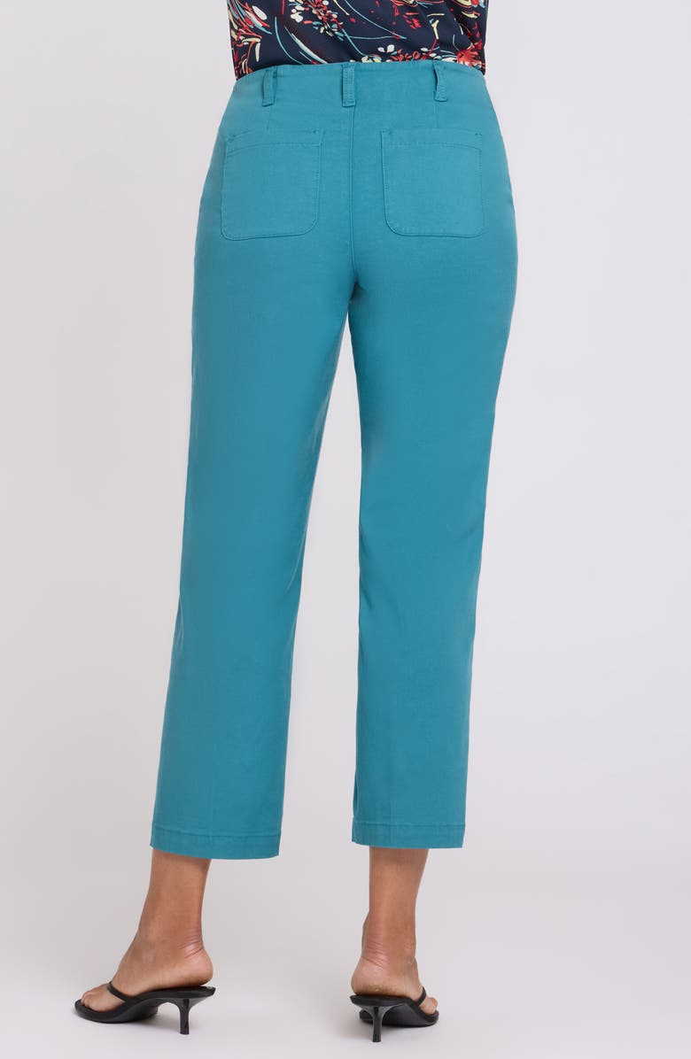 NYDJ Marilyn Ankle Straight Leg Twill Pants, Alternate, color, Harbor Blue