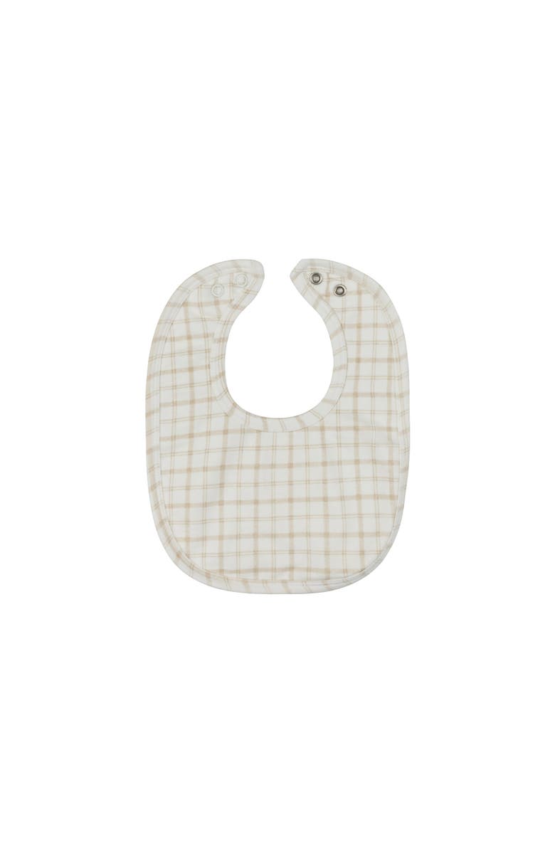 Ely's & Co. Modal French Terry Plaid Sheep Collection - Bib, Main, color, Beige