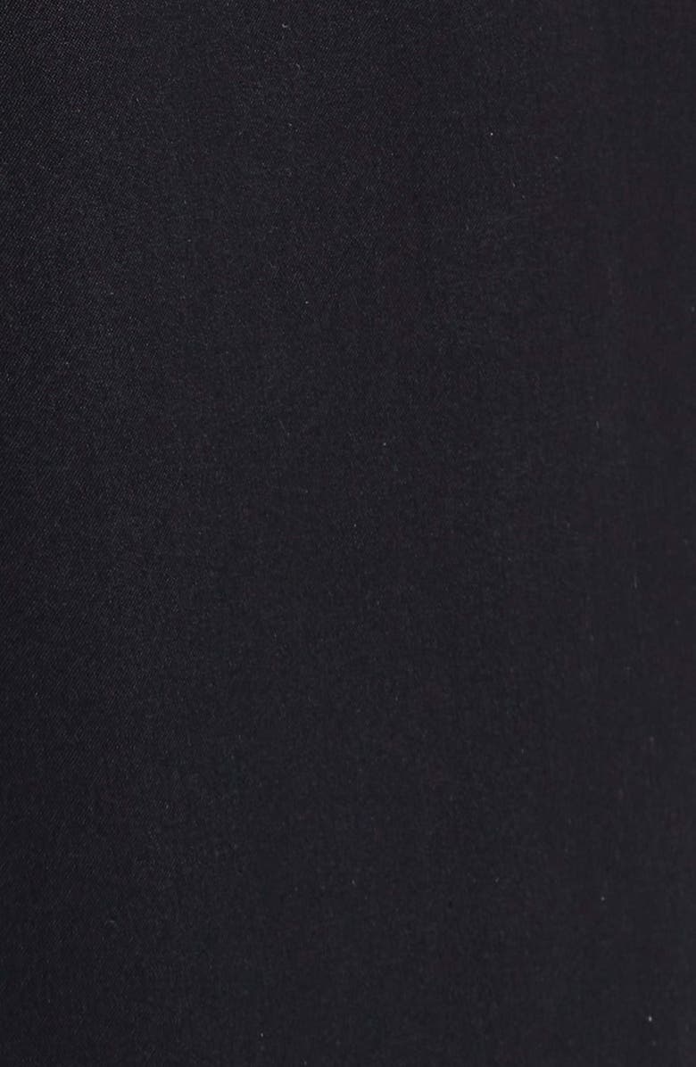 Ulla Johnson Camile Mixed Media Cinched Silk Pants, Alternate, color, Noir
