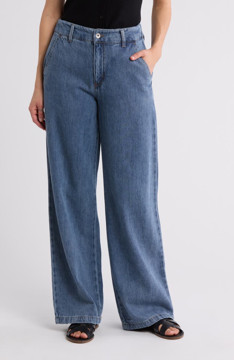 Sanctuary The Baggy Wide Leg Jeans, Main, color, 