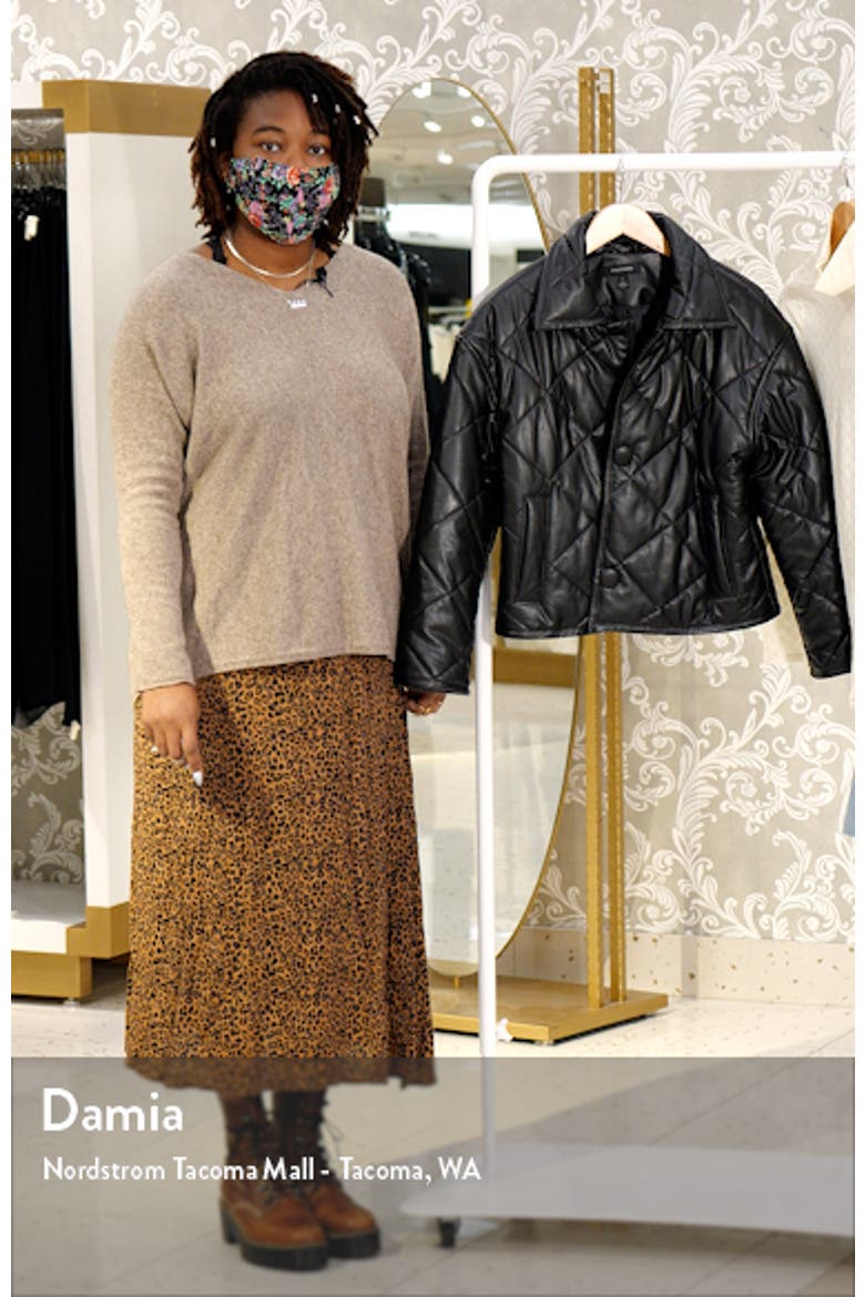 Quilted Faux Leather Jacket video