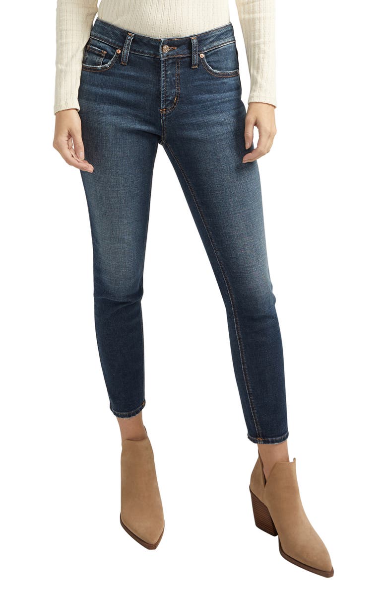 Silver Jeans Co. Elyse Skinny Jeans, Main, color, 