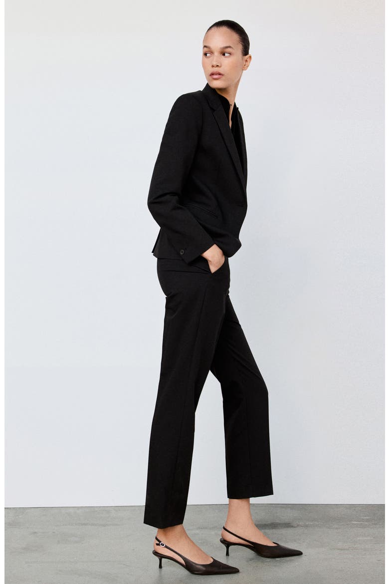Straight Leg Pants, Alternate, color, BLACK