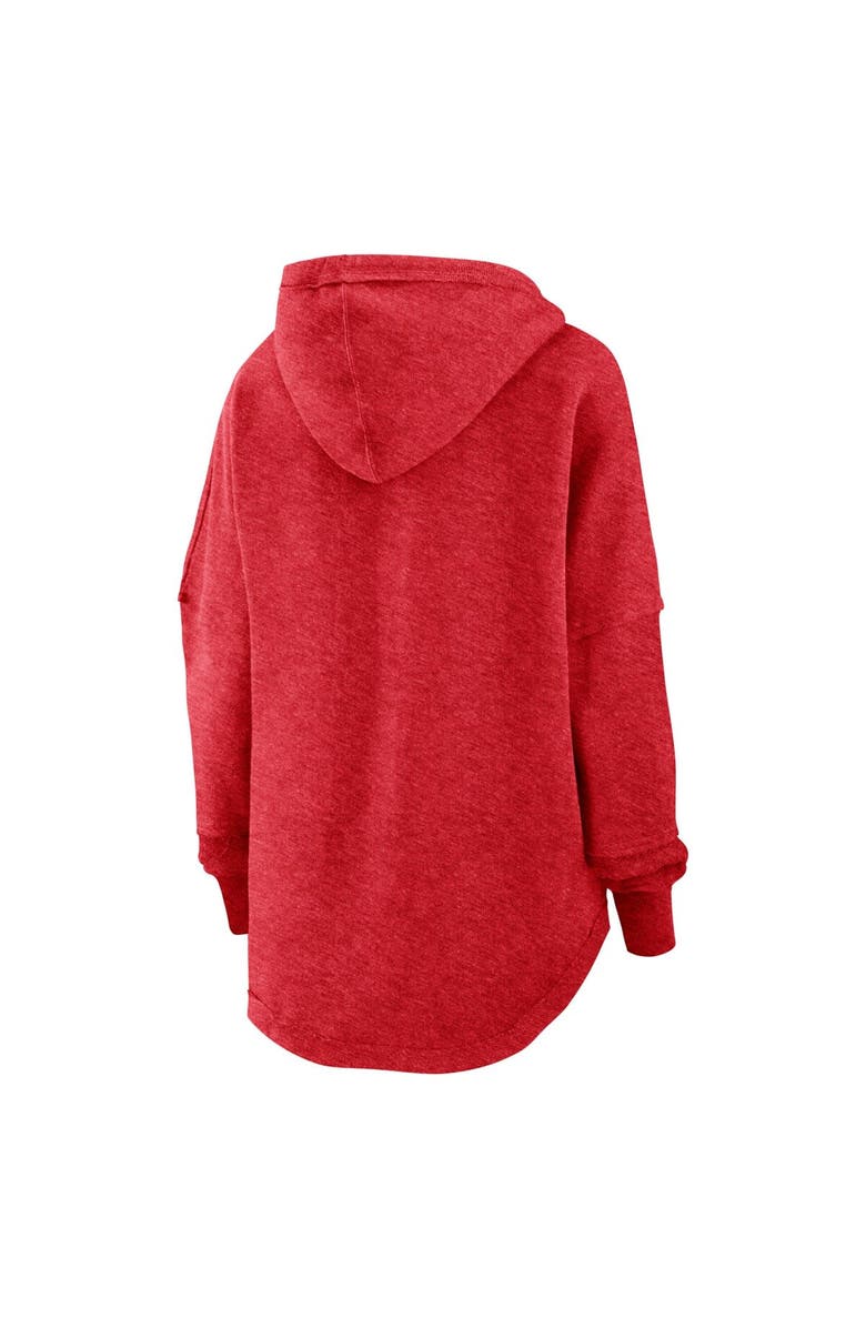 FANATICS Women's Fanatics Heather Red St. Louis Cardinals Luxe Pullover Hoodie, Alternate, color, Heather Red