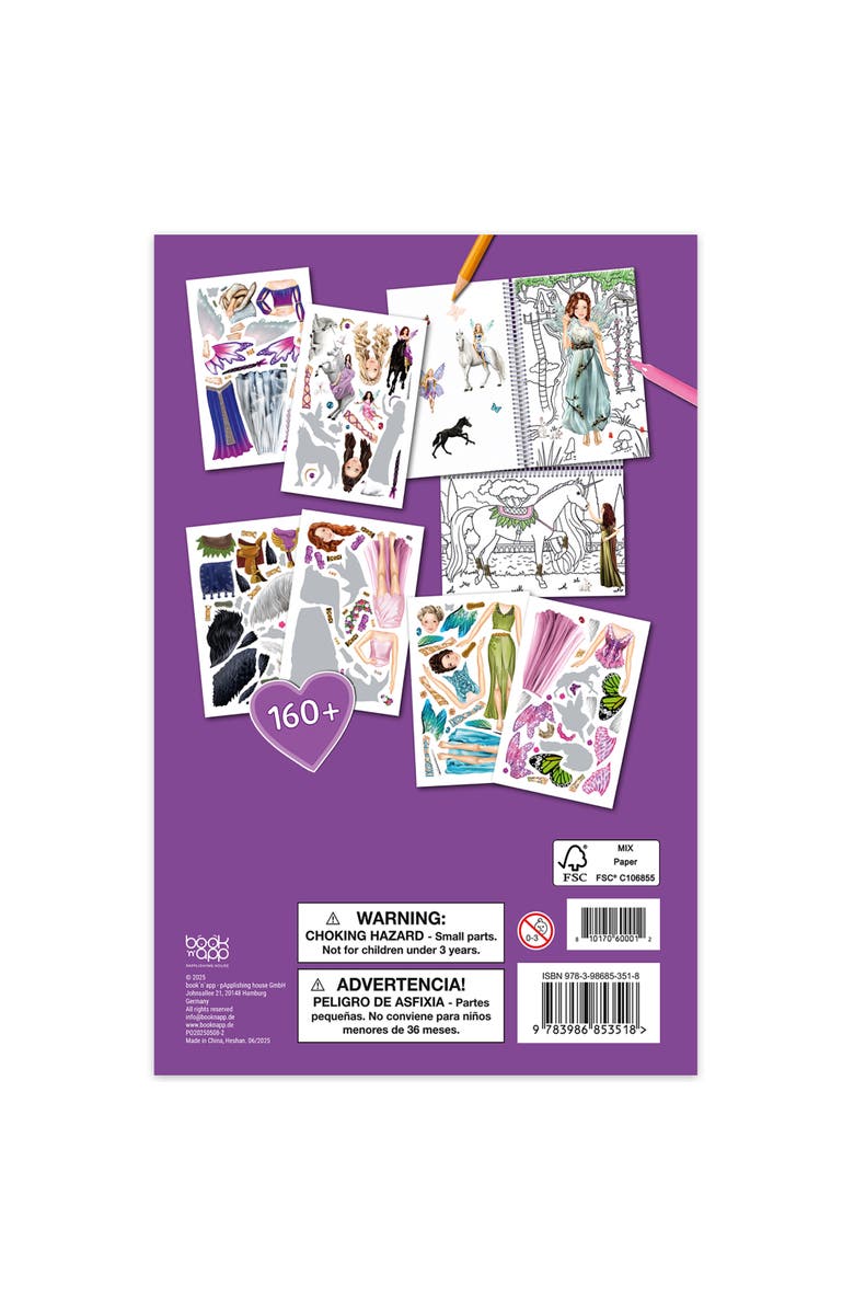 book 'n' app pApplishing house Color & Sticker Book, Alternate, color, Purple