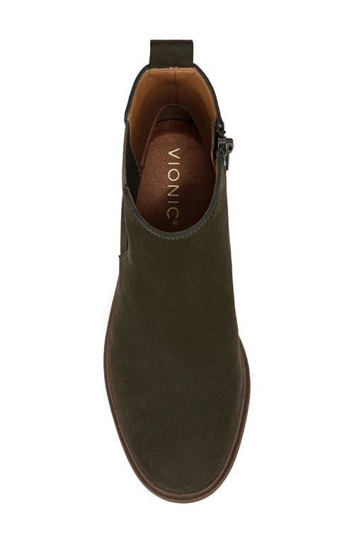 Vionic Truckee Platform Bootie In Dark Khaki