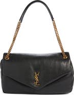 Saint Laurent Large Calypso Leather Shoulder Bag