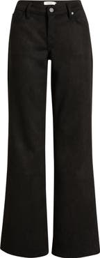 HIDDEN JEANS Faux Suede Comfort Flare Pants