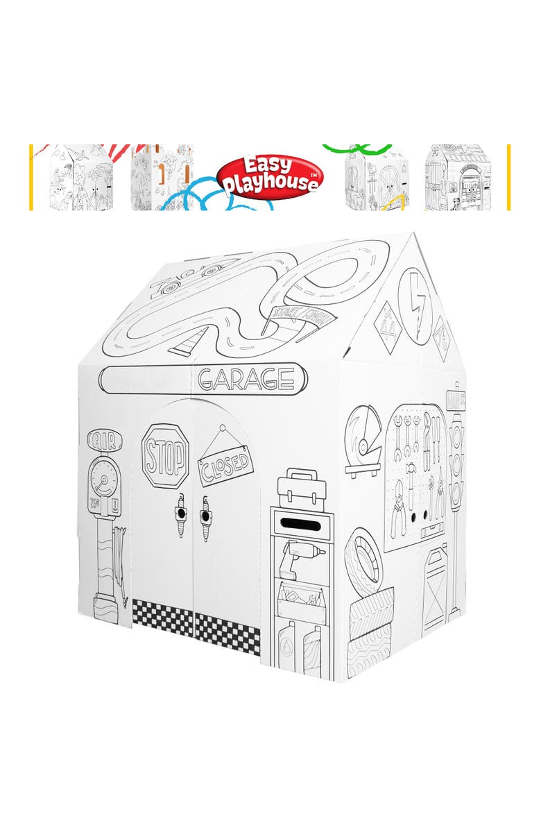 Easy Playhouse Garage Kids Art And Craft, Alternate, color, Multicolored