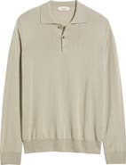Aurélien Long Sleeve Cashwool® Polo Sweater