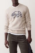 Marine Layer Varsity Intarsia Crewneck Sweater