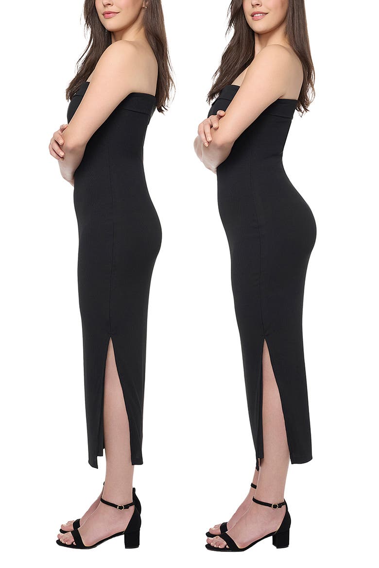 Full Effect Padded Shaper Shorts, Alternate, color, BLACK