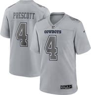 Nike Men's Nike Dak Prescott Gray Dallas Cowboys Atmosphere Fashion Game Jersey
