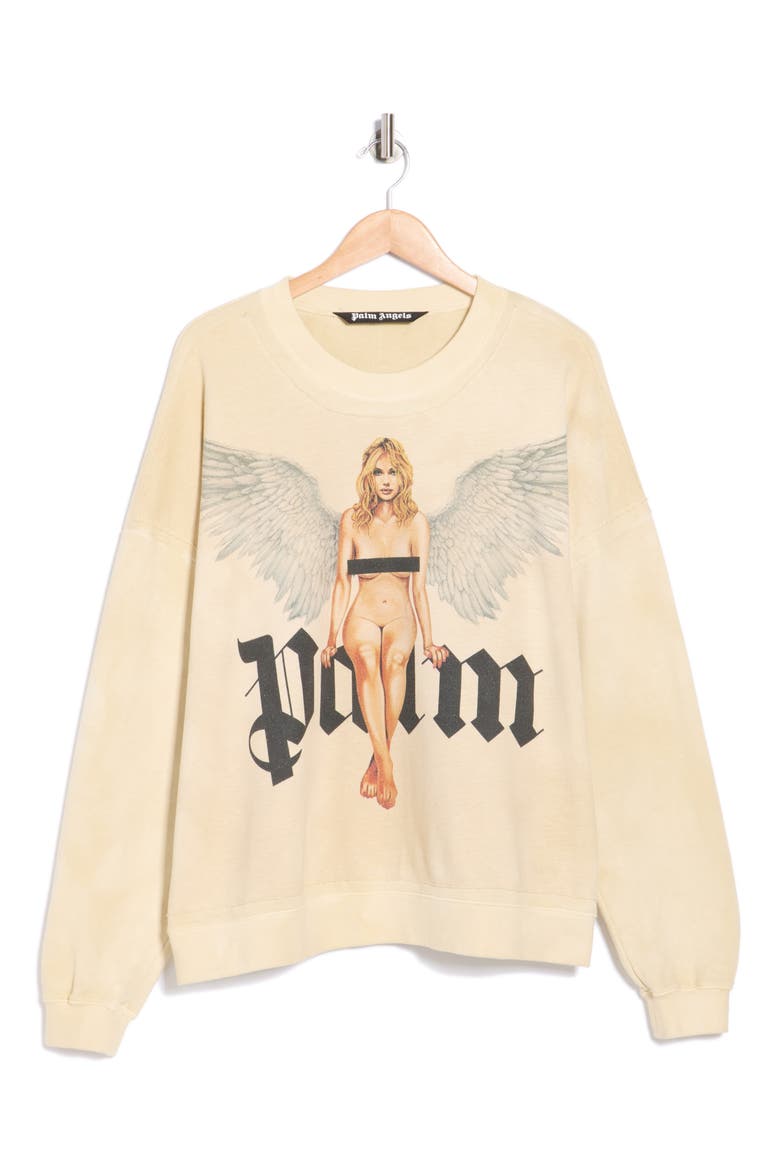 Angel Logo Graphic T-Shirt, Alternate, color, IVORY