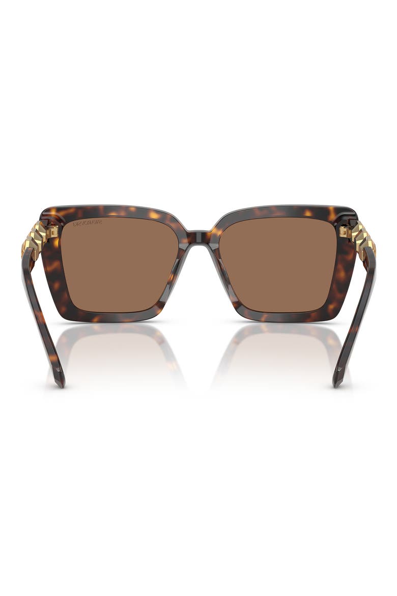 55mm Square Sunglasses, Alternate, color, HAVANA