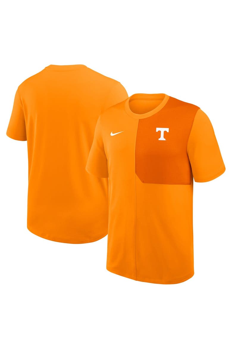 Men's Nike Tennessee Orange Tennessee Volunteers 2025 Sideline UV Performance Coach T-Shirt, Main, color, Tennessee Orange