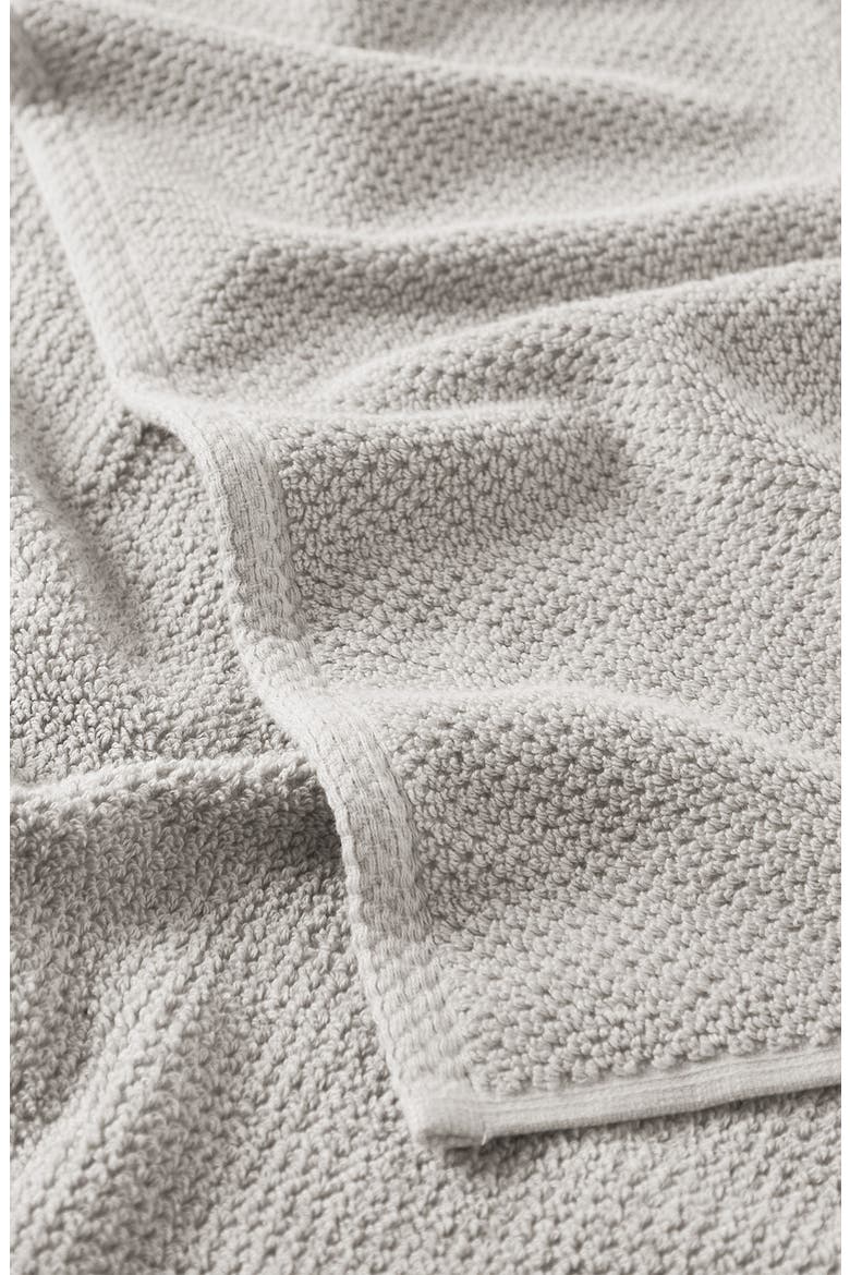 Cotton 6-Piece Textured Towel Set, Alternate, color, LIGHT GREY