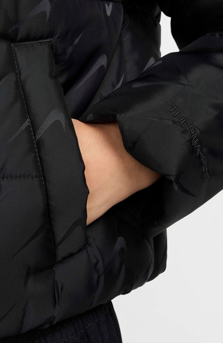 Nike Sportswear Swoosh Jacquard Therma-FIT Puffer Jacket, Alternate, color, 