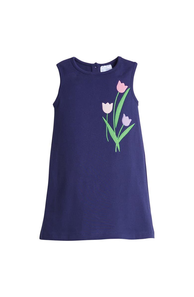 Little English Kids' Applique Floral Jumper, Main, color, Tulips
