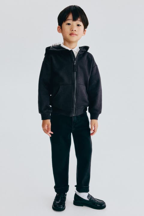 Appliquéd Zip-through Hoodie