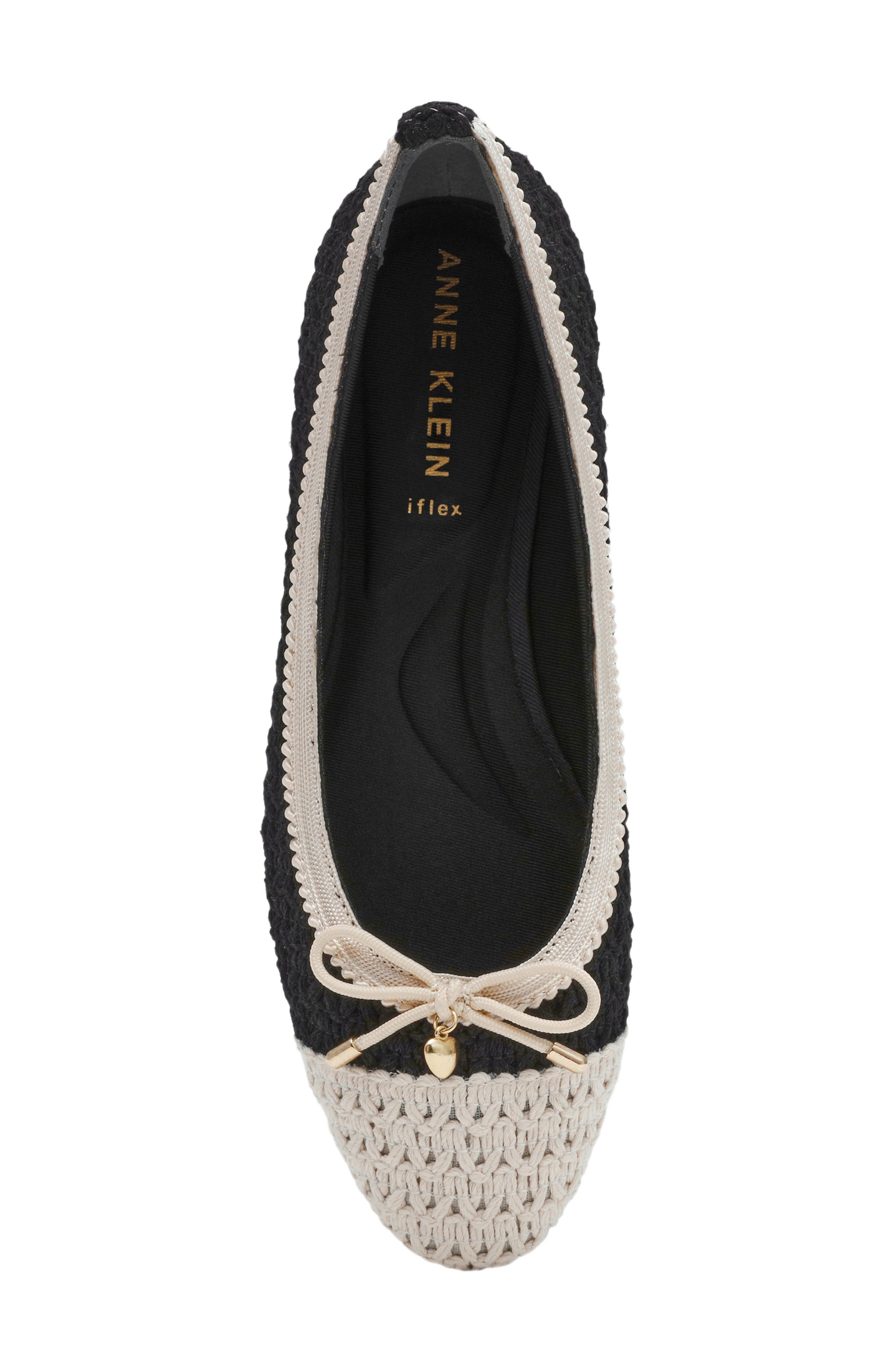 Luci Flat, Alternate, color, BLACK/ CREAM