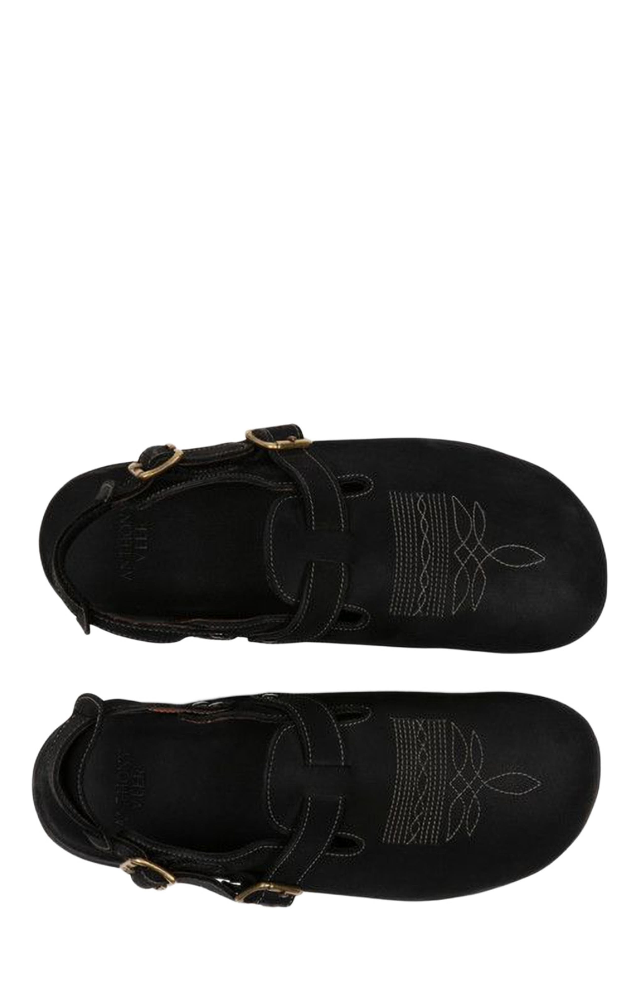 Anthony Veer Harbor Moc Sandal, Alternate, color, Obsidian Oil Black