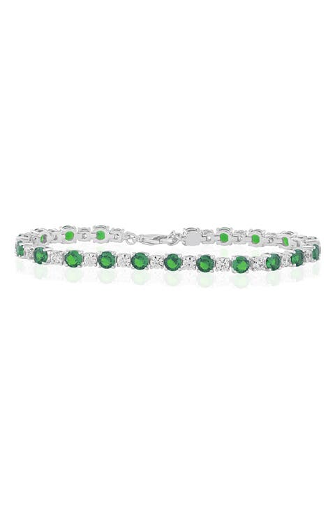 Round Cubic Zirconia Tennis Bracelet