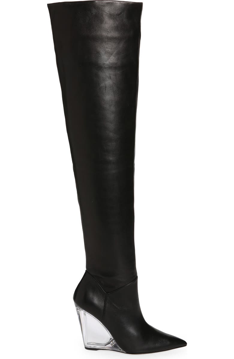 Stuart Weitzman Lucite 100 Wedge Boot, Alternate, color,