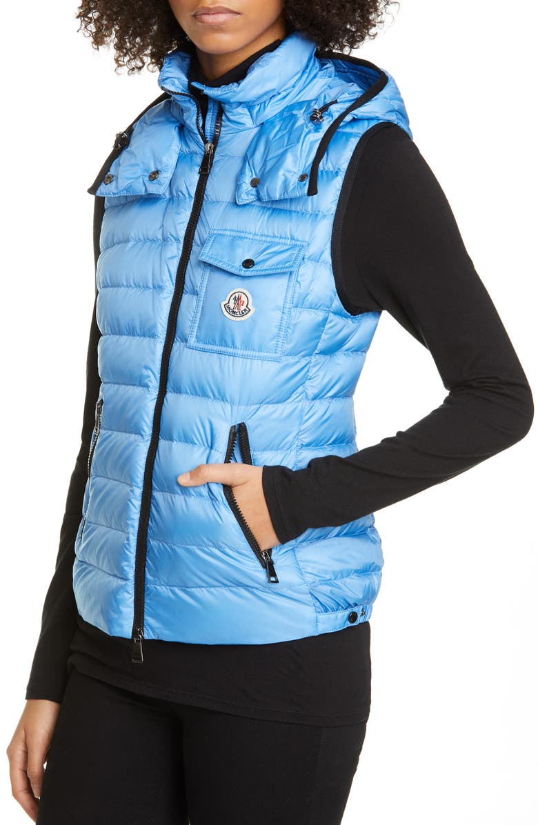 Moncler Glycine Lightweight Down Puffer Vest, Alternate, color,