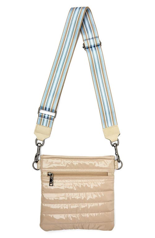 Think Royln Sidewalk Crossbody Bag In Blonde Patent