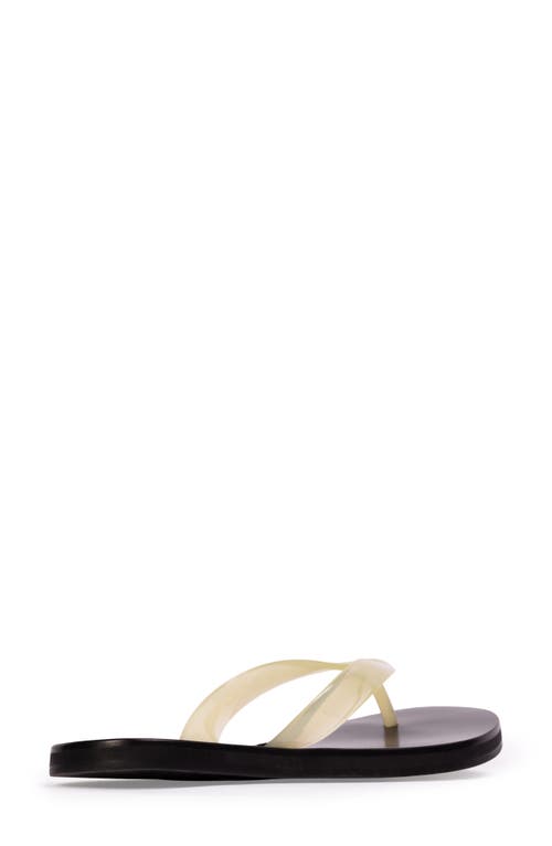 Black Suede Studio Jeli Flip Flop In Butter Pvc