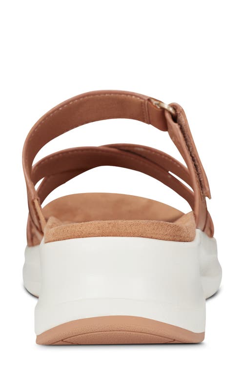 Shop Rockport Qwyn Wedge Sandal In Medium Natural