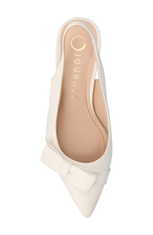 Journee Collection Paloma Slingback Pump In Bone